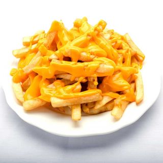 Chips crispers con fonduta di cheddar 