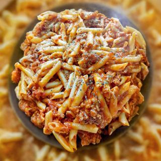 Macarrones a la boloñesa