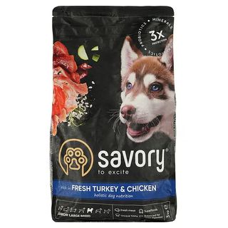 Корм SAVORY сухий для юніорів великих порід 3кг 
