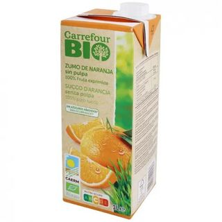 Zumo Naranja Sin Pulpa Carrefour Bio 1 L.