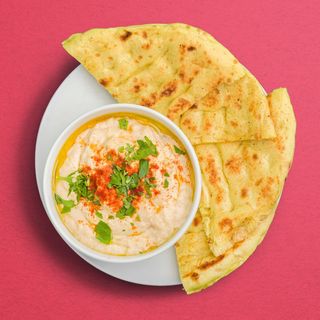Hummus Griego con pan de pita
