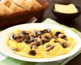 Mushroom omelette