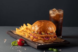 Комбо з бургером з курячою котлетою