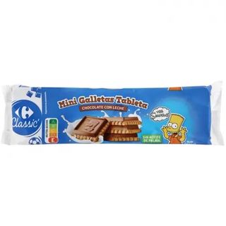 Galletas Tableta Chocolate Mini Simpsons Carrefour 160 Gr.