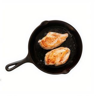 Pechuga De Pollo Con Patatas Y Ensalada