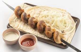 Шампиньоны на углях 