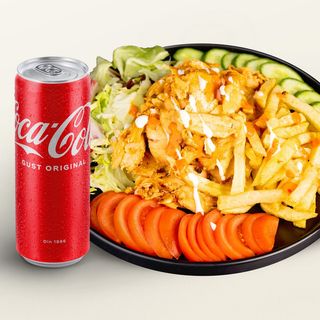 Shaorma la farfurie + Coca-Cola 330 ml 