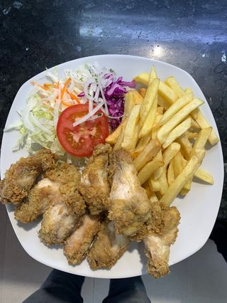 Menú Plato De Alitas De Pollo