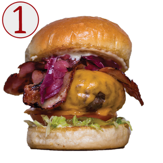 Бургер Bacon Cheese + пържени картофки (350г)