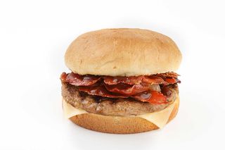 Burger bavarese Bacon Special con patatine fritte