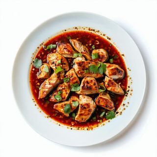 Pollo in salsa thai piccante