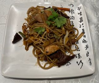 Tallarines con Tres Delicias