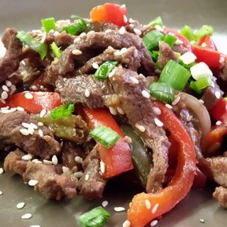 Говядина с соусом барбекю