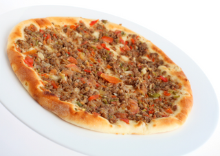 Pizza de carne picada grande