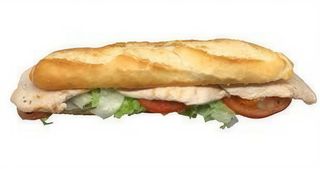 Bocadillo Vegetal Con Pollo