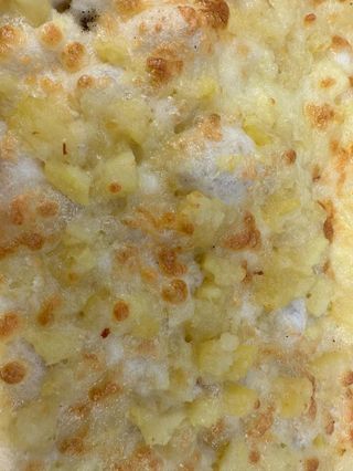 Patate ripassate e mozzarella