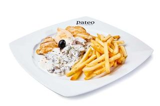 Bifinhos Frango Cogumelos Natas