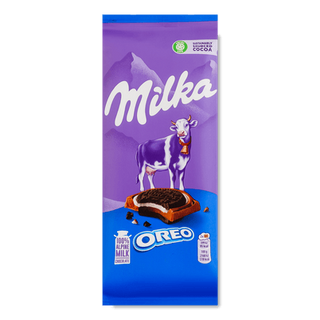 Шоколад молочний Milka з начинкою зі смаком ванілі та печивом Oreo (92г)