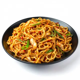 Vermicelli con pollo curry