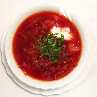 Борщ з м'ясом (300)