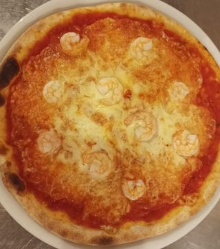 Pizza ai gamberetti
