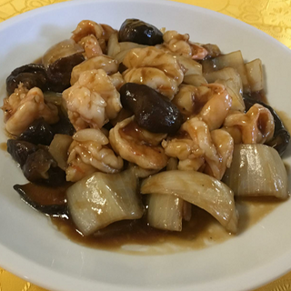 43-Gambas con salsa ostra