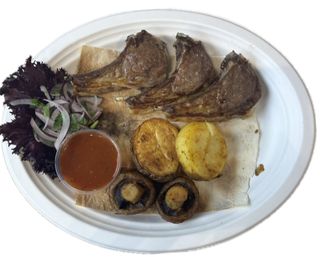 Szaszłyk z jagnięciny z kością