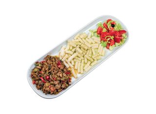 Макарони с телешко и зеленчуци (400г)