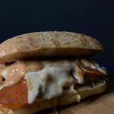 Чіабата з салямі пепероні