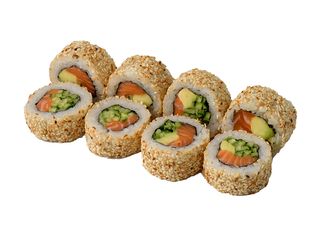 California z łososiem w sezamie  8 szt (270 g)