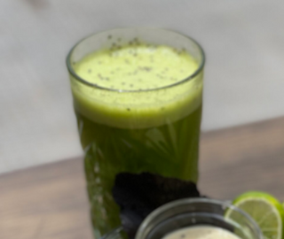 Zumo de manzana y pepino