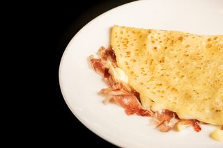 Crep de jamón ibérico y brie