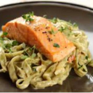 Łosoś Pieczony z Porami