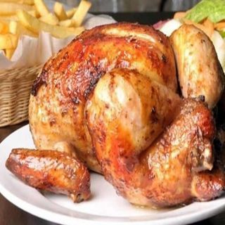 1/2 Pollo A La Brasa, Patatas Y Pan