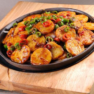 Pollo e patate alla piastra