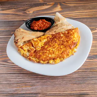 Omlet 3 jaja sa sirom