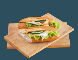 Bagietka z łososiem