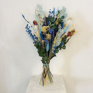 Ramo Azul Lapislazuli - Flor Seca y Preservada