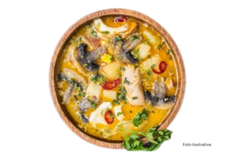 sopa de pollo con champiñones