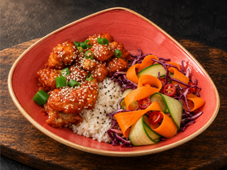 Korean Fire Crispy Chicken Bowl