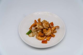 Gamberi con sale e pepe