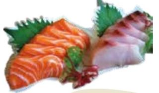 B6 Sashimi di branzino e salmone - 8 pezzi