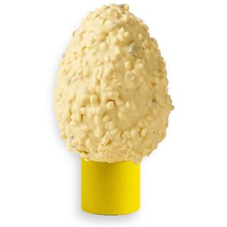 Uovo fondente pralinato cioccolato bianco, riso soffiato, zafferano - 550g