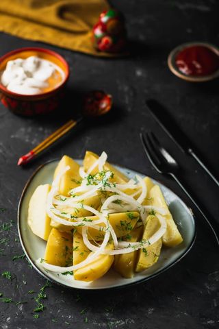 მოხარშული კარტოფილი