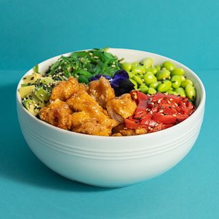 Poke pollo karaage