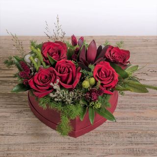 Caja Corazon 5 Rosas