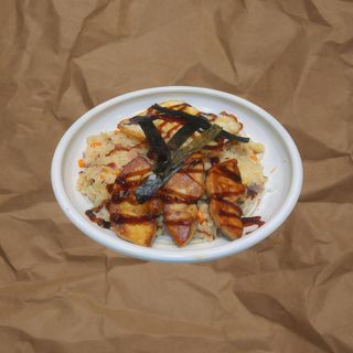 34. Arroz Frito Con Foie y verduras