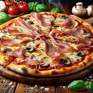 Pizza Prosciutto e Funghi