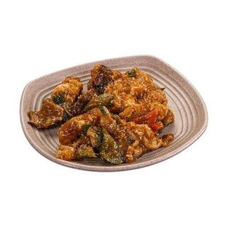 Langostino Con Verduras En Salsa Ostras