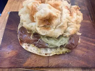 Focaccia con nutella e/o crema di pistacchio